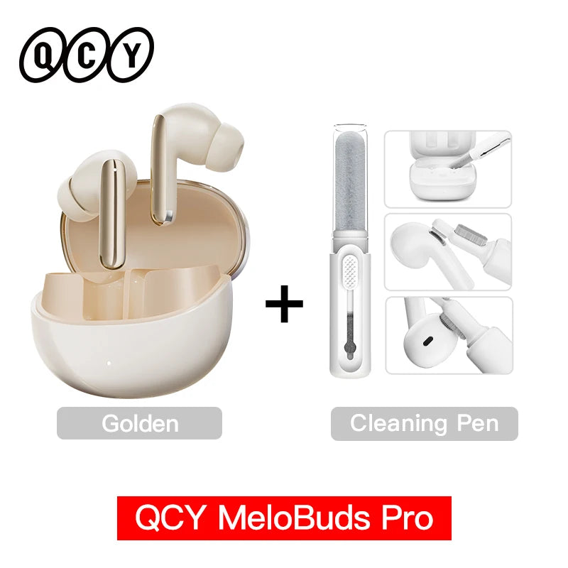 Wireless Bluetooth Earphones 46dB Hybrid ANC Hi-Res LDAC Bluetooth 5.3 Earbuds 6 Mic 34H Playtime