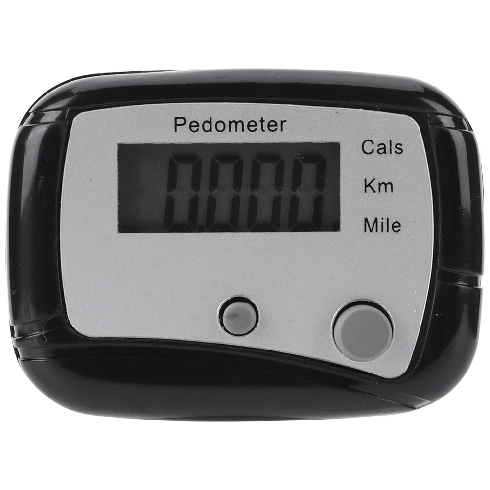 Walking Pedometer Clip On Step Counter Mile Kilometer Calorie Calculation Electronic Pedometer Step 0-99999 for Walking Running