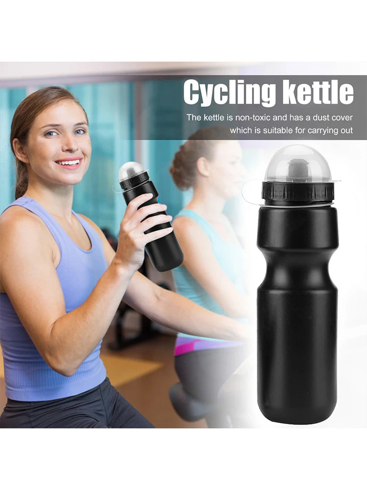 Black Bicycle Water Bottle Sports Kettle MTB Cycling Bike Road Racing Bottle 650ML Outdoor Fitness Sports Drinkware