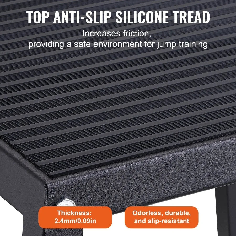 Plyometric Jump Box 12 Inch Plyo Box Steel Plyometric Platform and Jumping Agility Box AntiSlip Fitness Exercise Step Up Box f