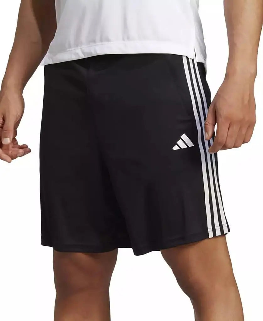Men's 10 Inch Classic Fit 3-Stripes Breathable  Training Shorts Sportswear Accessories