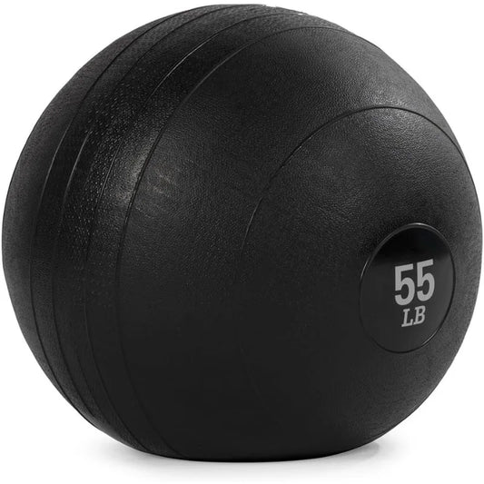 Titan Fitness 55 LB Rubber Slam Ball, Dead Weight Ball Absorbs Impact, Minimal Bounce, Textured Surface
