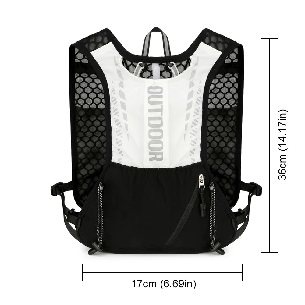 Hydration Running Vest Waterproof Water Bladder Daypack Reflective Outdoors Hydration Pack for Hiking Trail Running