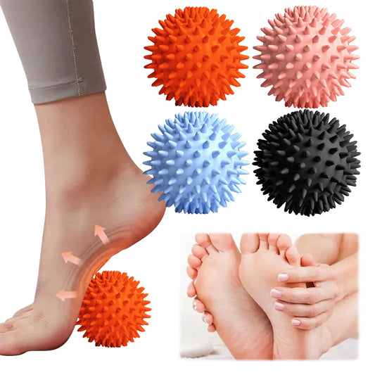 Spiky Massage Ball Spiked Massager Roller High Density Trigger Point Massager Ball 6cm Deep Tissue Roller for Hand Foot Stress