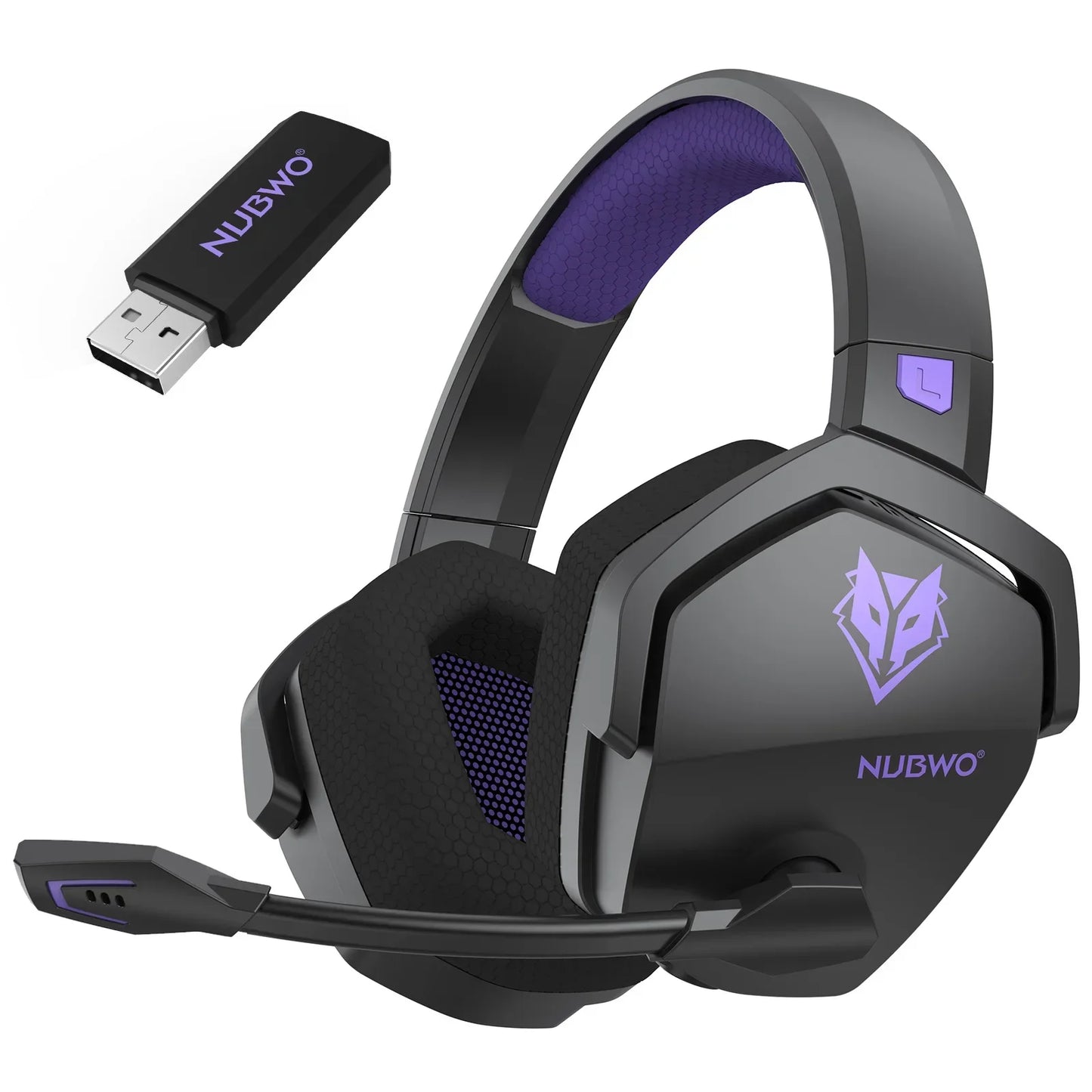 Dual Wireless Headsets Gamer with Microphone for PS5, PS4, PC, Mobile, Switch, 2.4GHz Bluetooth 5.3 Gaming Headphones