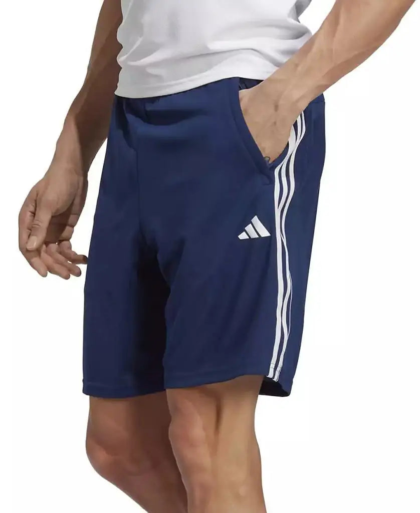 Men's 10 Inch Classic Fit 3-Stripes Breathable  Training Shorts Sportswear Accessories