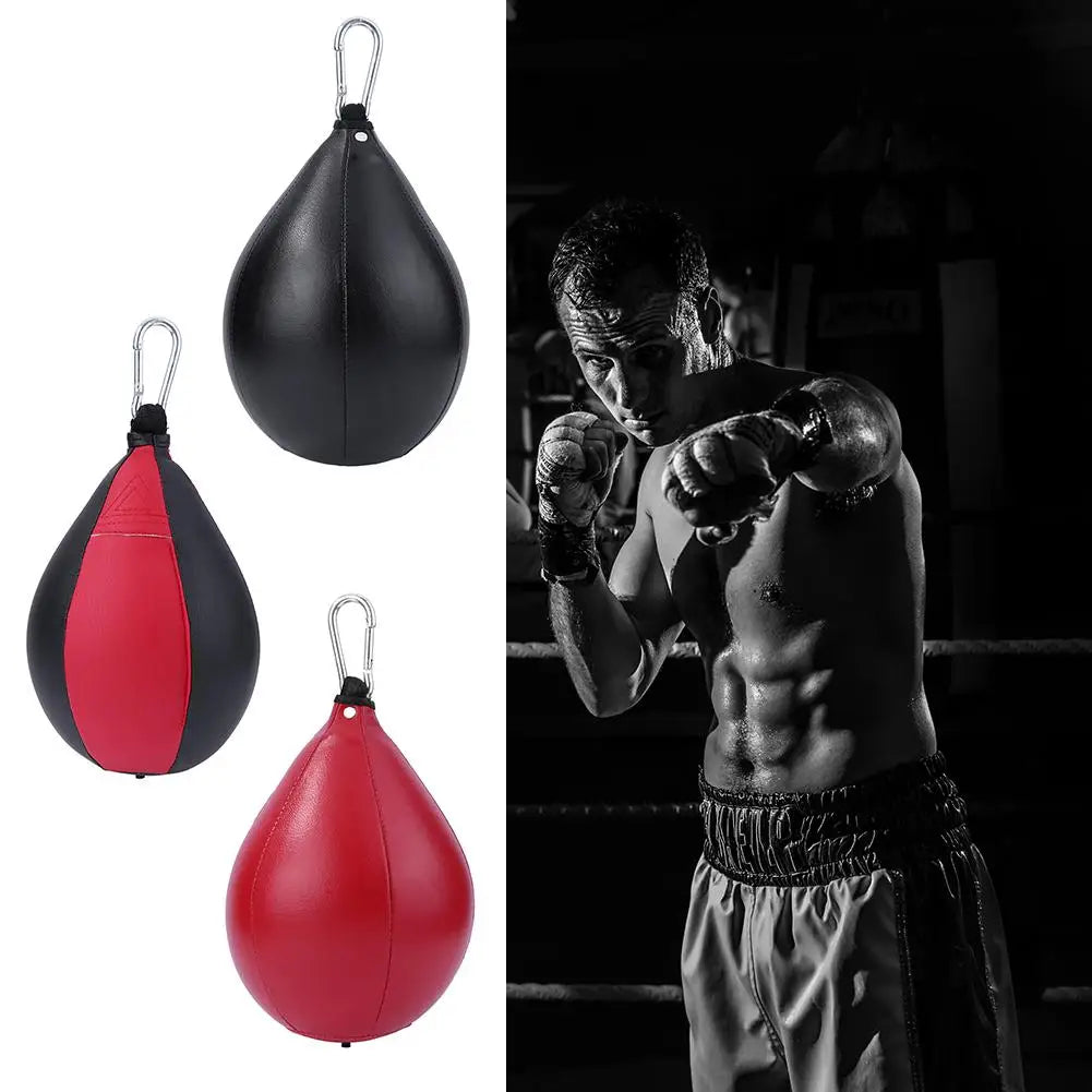 PU Punching Ball Pear Boxing Bag Training Reaction Speed Balls Muay Thai Punch Box Fitness Sports Equipment Training