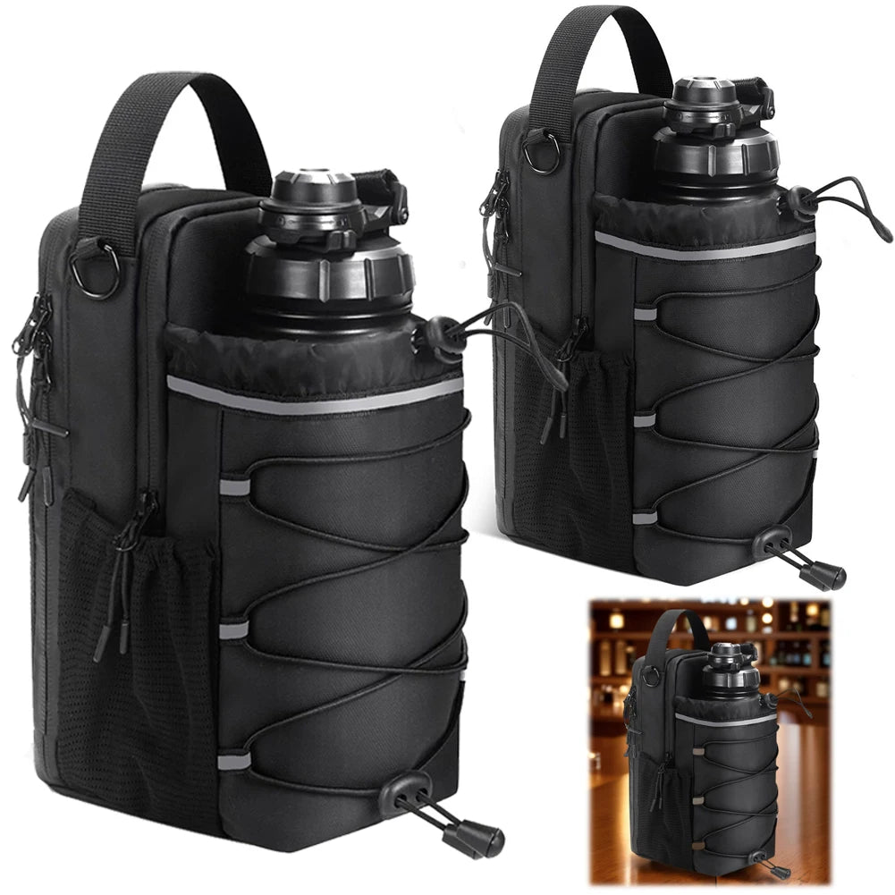 Magnetic Gym Bag Magnetic Sling Pocket Bottle Holder Crossbody Bag for Men & Women