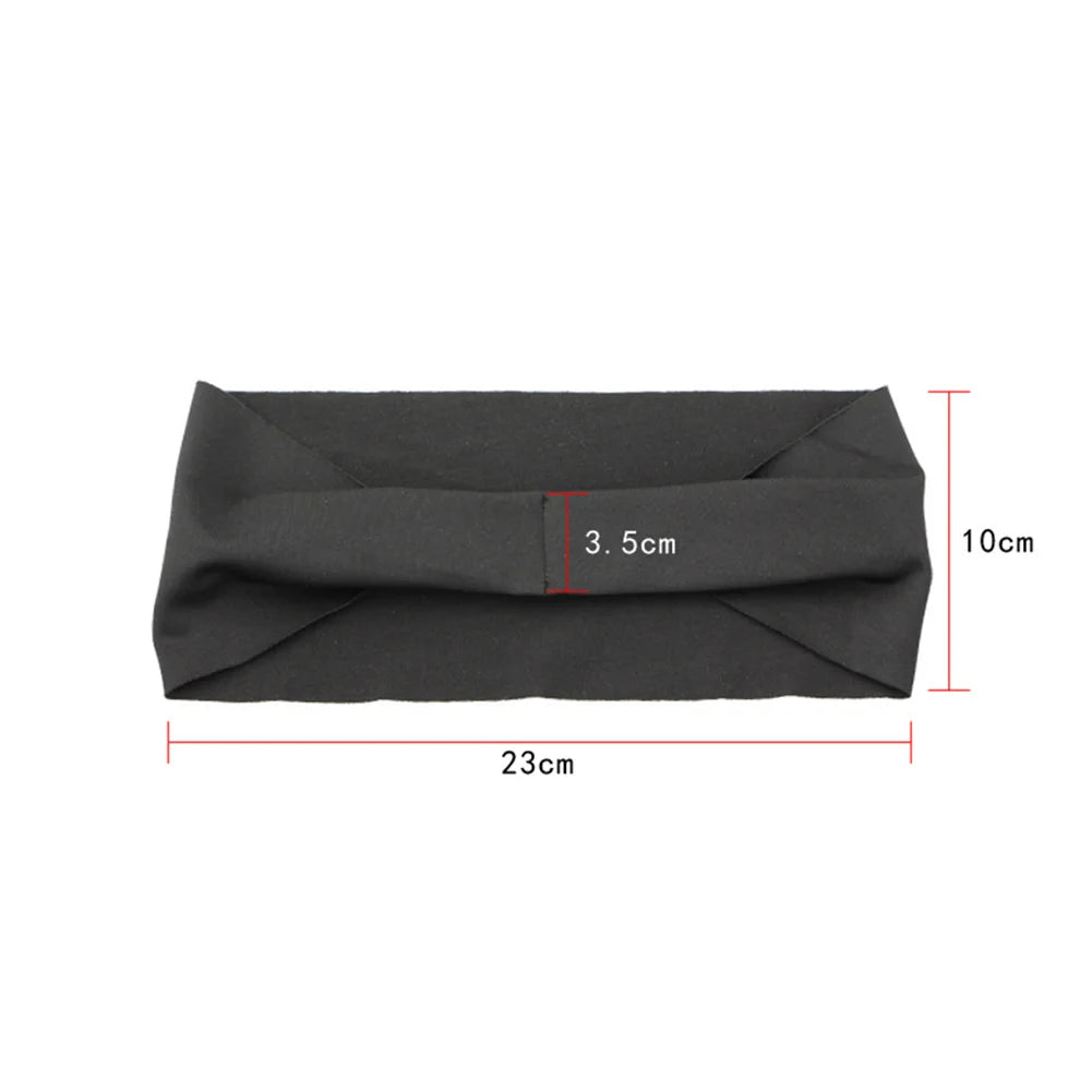 Elastic Sports Headbands Sweat Absorption Headdress Quick Dry Workout Headband Anti-slip Breathable Sweatbands for Yoga Running
