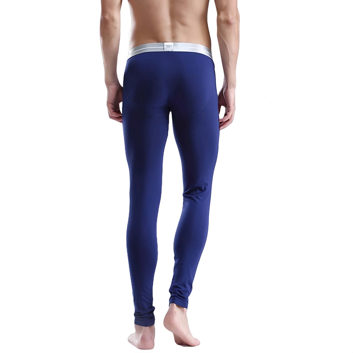 Mens Long Johns Thin Leggings Youth Line Thermal Pants Slim-fitting Autumn and Winter Men Underwear