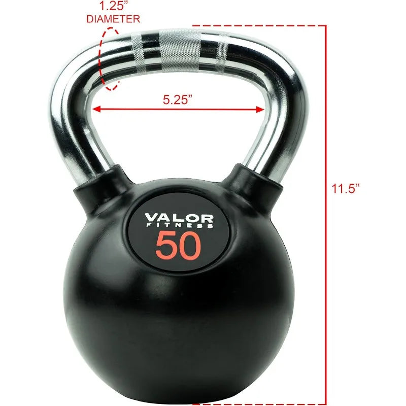 Fitness Chrome Kettle Bell Weights with Knurled Kettlebell Handle Kettlebells for Men & Women