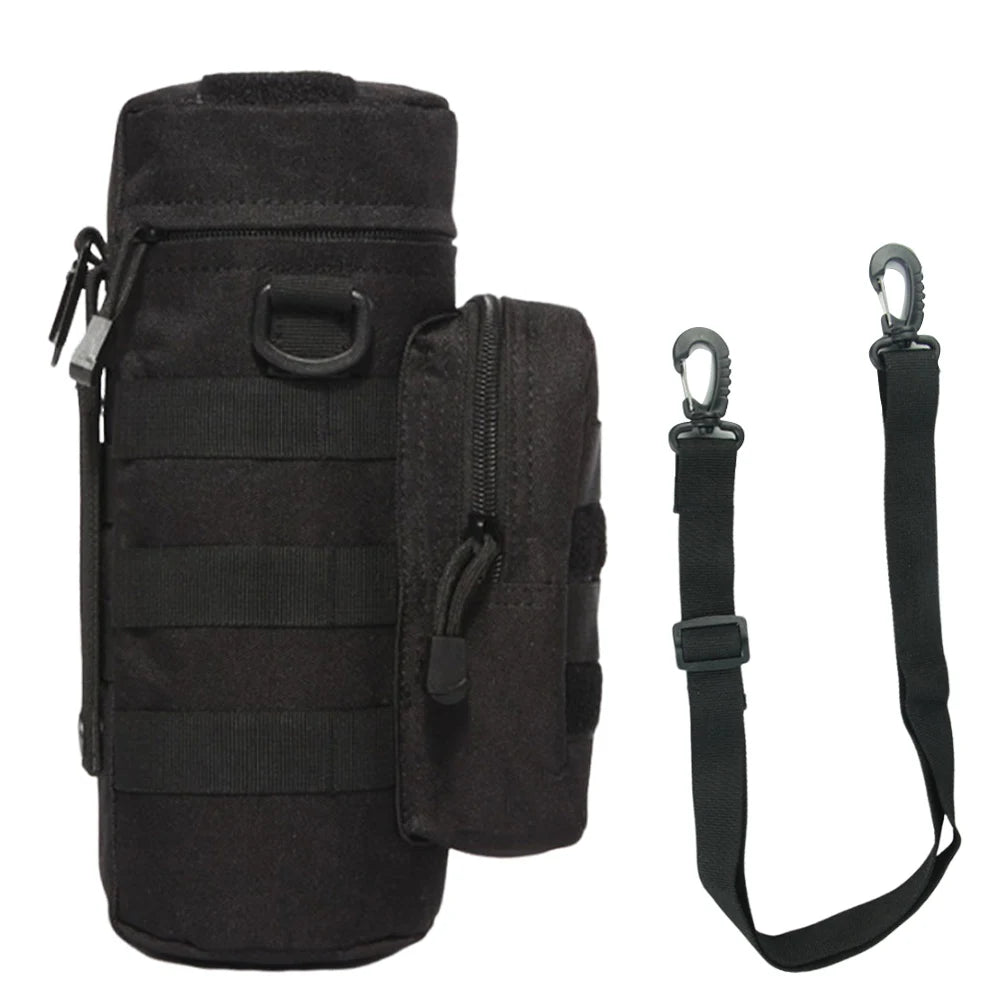 Water Bottle Holder with Phone Pocket Water Bottle Pouch Holder with Adjustable Strap Water Bottle Sling Bag Fits Up To 32 Oz