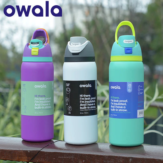 Insulated Stainless Steel Water Bottle with Straw, BPA-Free Sports Water Bottle, Great for Travel, 24Oz/32 Oz,