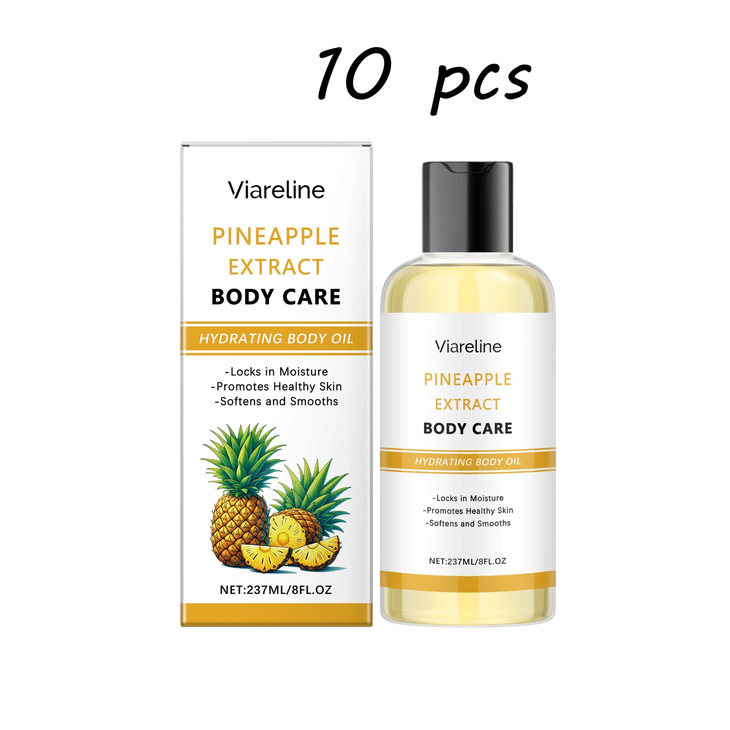 Natural Pineapple Body Care Oil Moisturizing Enhance Roughness Improve Skin Texture Glowing Skin Tone Softening Body Skin Oil