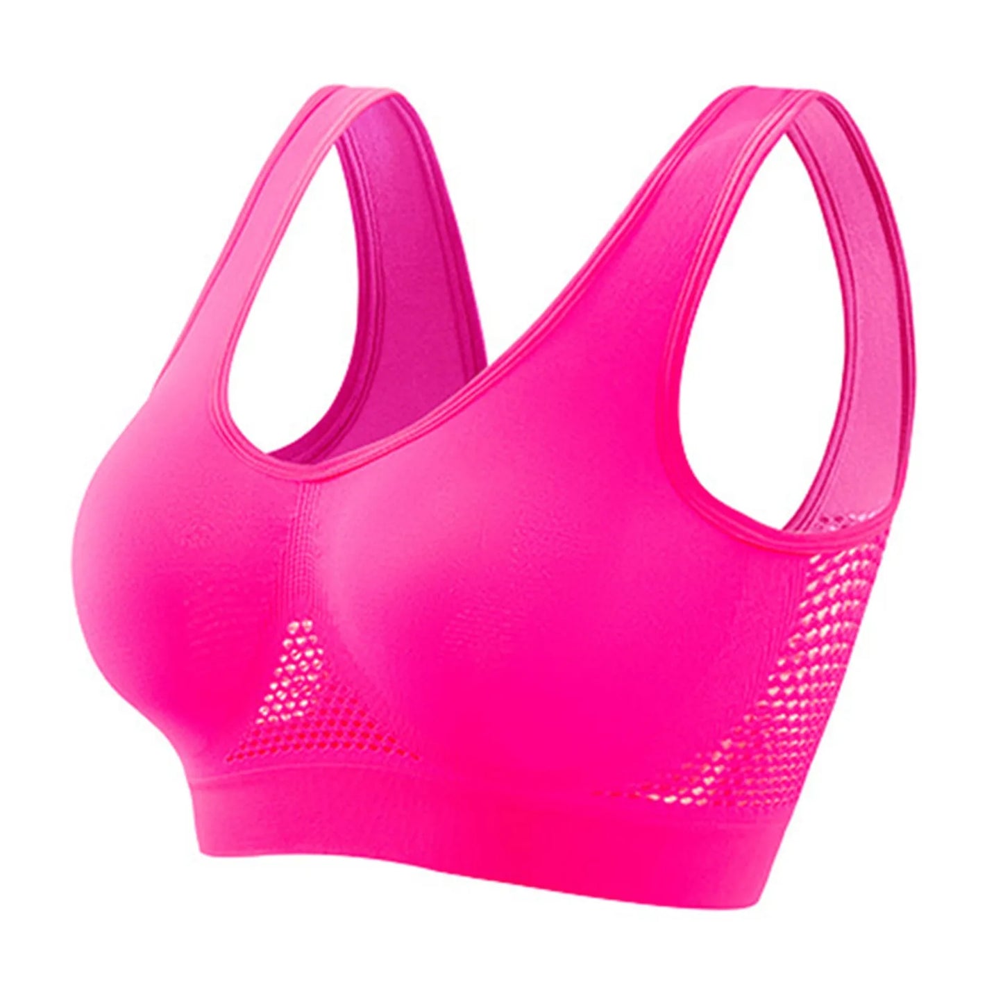 Seamless Sports Bra Shock-absorbing Steel Ring Free Fashionable Vest Breathable Quick Drying Yoga Vest Stress Free Fitness