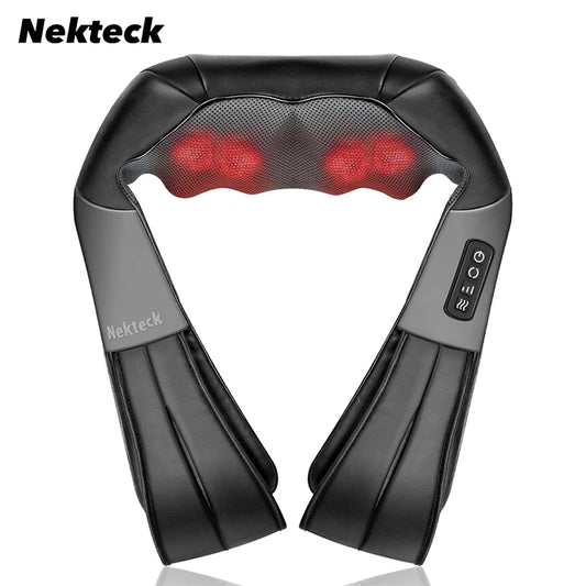 Shiatsu Shoulder and Neck Massager Electric Deep Tissue Kneading Full Body Massage to Legs Muscles Back Massage Shawl