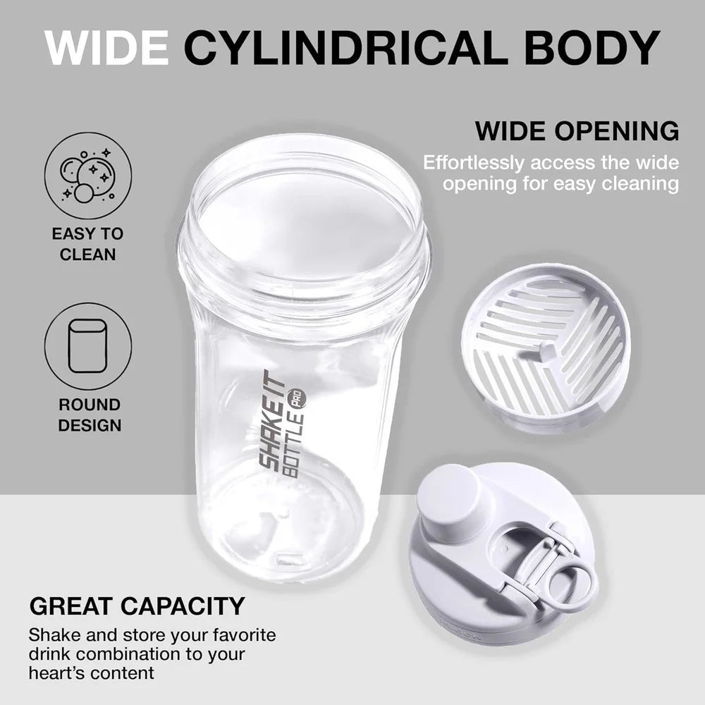 28 oz Travel Fitness Protein Shaker BPA Free Tritan Plastic Leak Proof Portable Smoothies Shakes Gym Bag