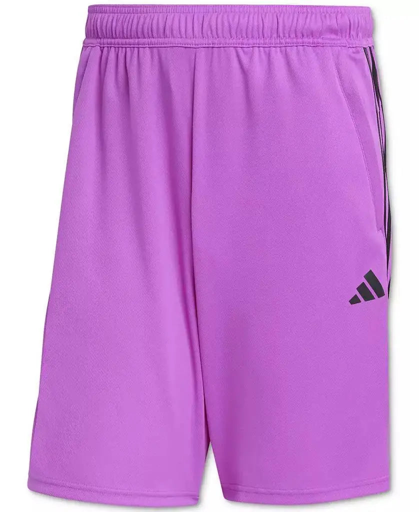 Men's 10 Inch Classic Fit 3-Stripes Breathable  Training Shorts Sportswear Accessories