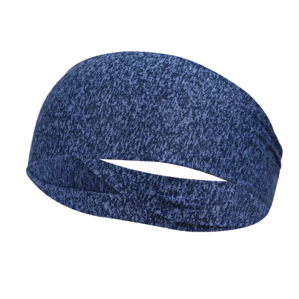 Sweat Absorption Headdress Quick Dry Workout Headband Anti-slip Head Scarf Breathable for Yoga Running Biking
