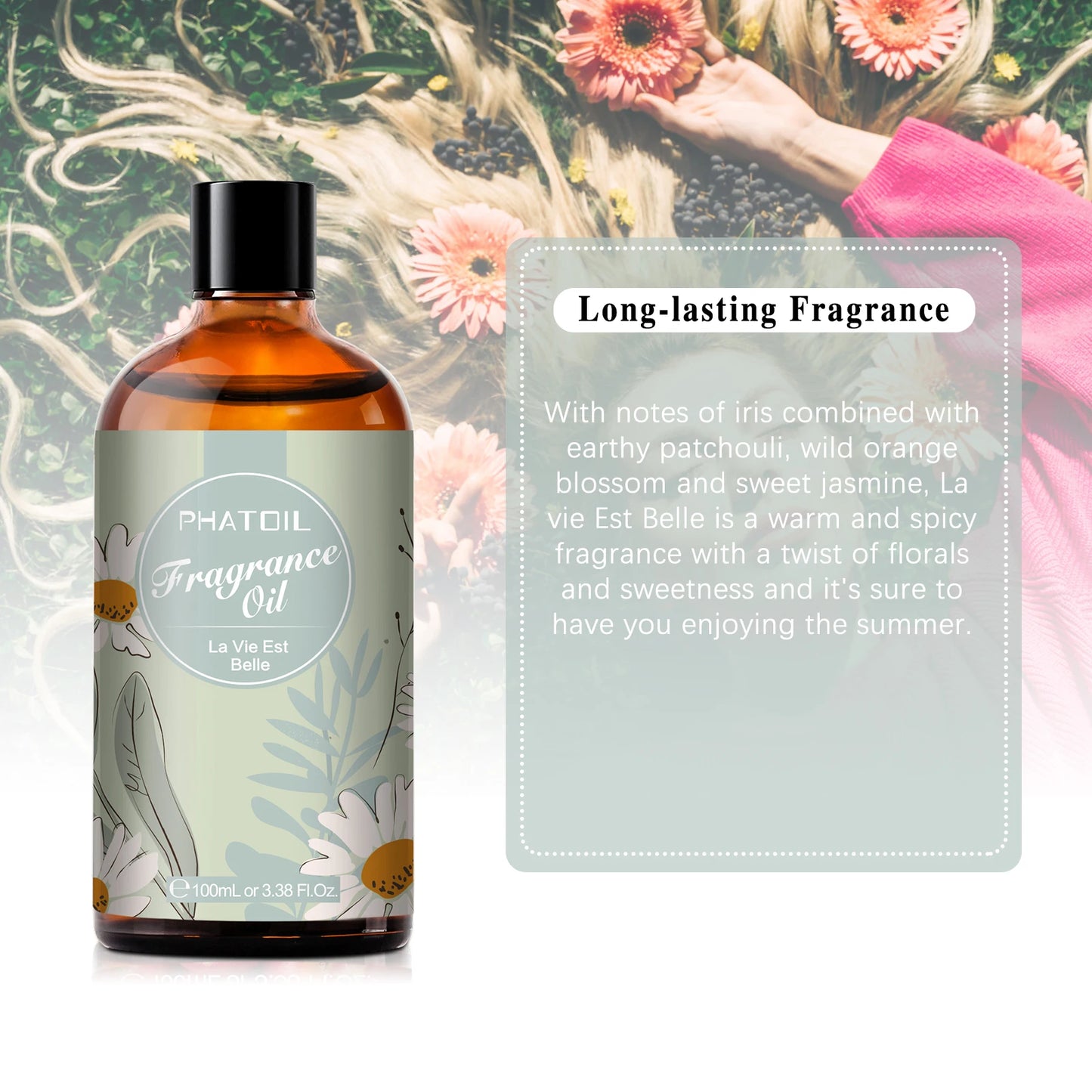 100ml  White Musk Fragrance Essential Oil  Fresh Linen Honeysuckle Peach Orange Blossom for Aroma Candle Soap Making