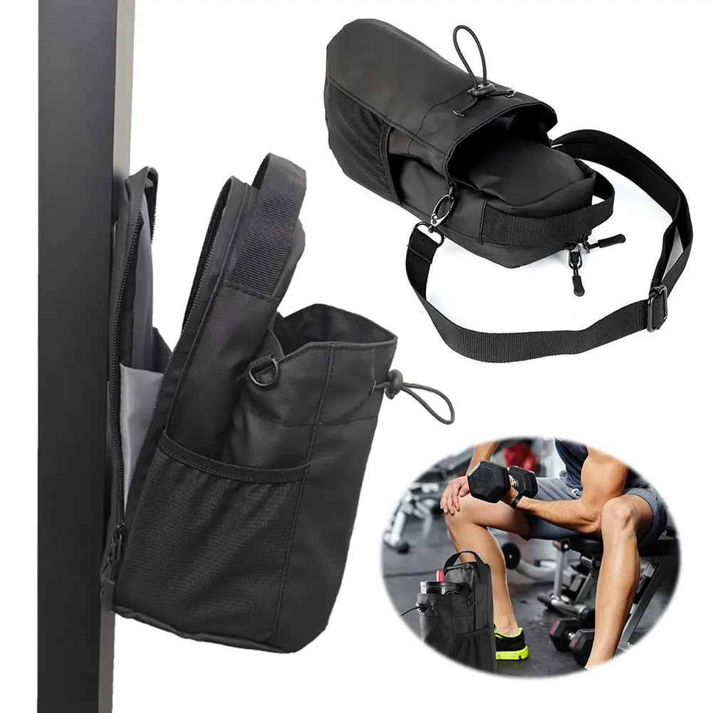 Magnetic Gym Bag Crossbody Water Bottle Holder Pack With Magnetic Clip Gym-Specific Adsorbable Water Cup Rack For Fitness Sports