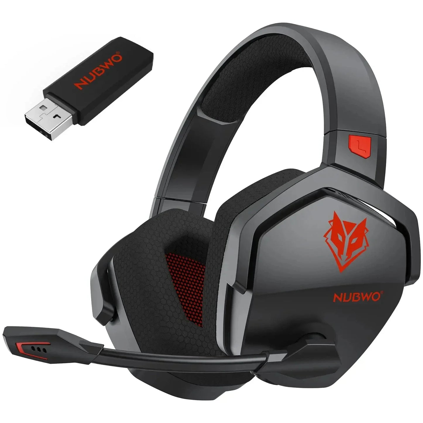 Dual Wireless Headsets Gamer with Microphone for PS5, PS4, PC, Mobile, Switch, 2.4GHz Bluetooth 5.3 Gaming Headphones