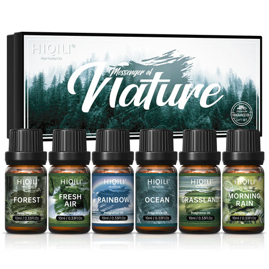 Fragrance Oils Set-Nature Theme | TOP 6 Gift Set Use For Aromatherapy,Diffuser,Humidifier,Candles | Car,Home,Hotel,Trave