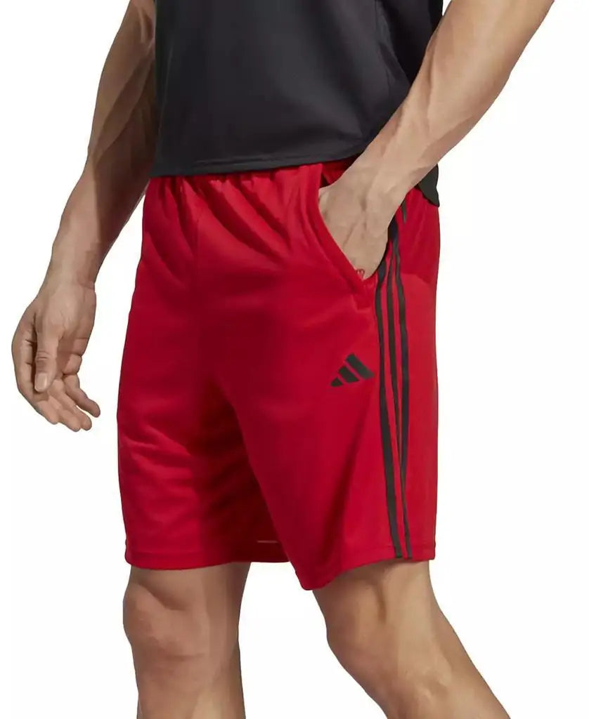 Men's 10 Inch Classic Fit 3-Stripes Breathable  Training Shorts Sportswear Accessories