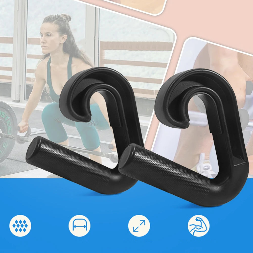 1/3Pair Fitness Grip Handle Hook Ergonomic Pulls Up Handle Non Slip Ergonomic Hooks Exercise Suspension Grip For Strength Train