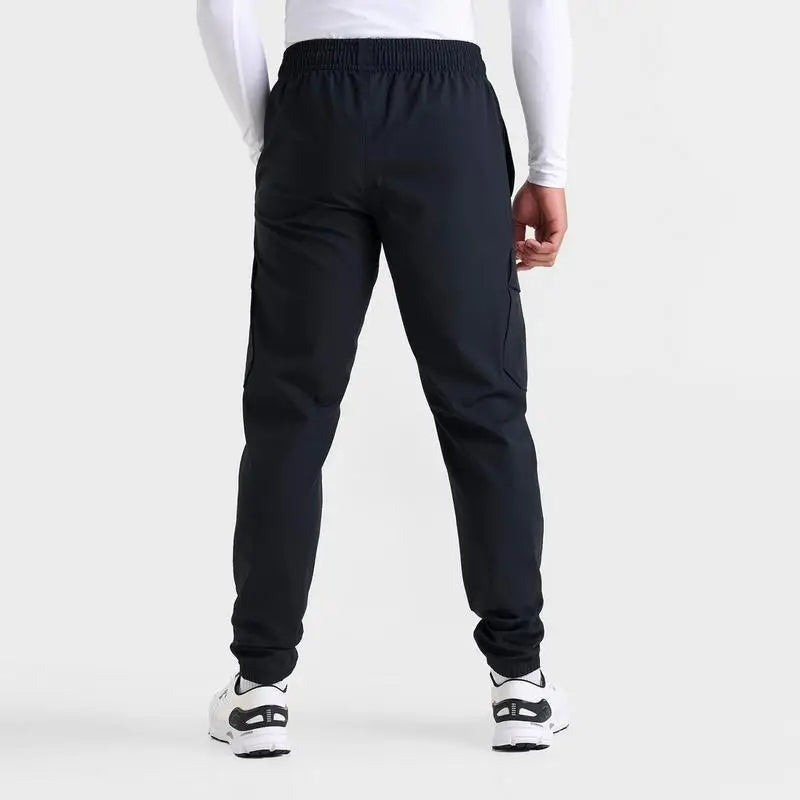Men's Woven Cargo Jogger Pants Breathable Sports Sweatpants for Fitness & Training