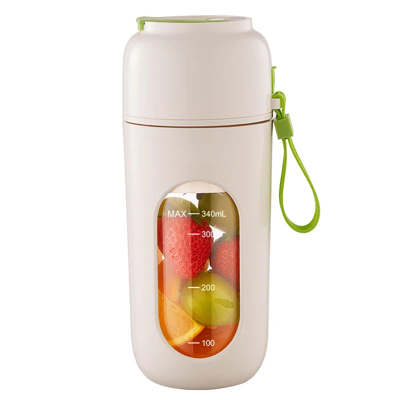 USB rechargeable portable electric juicer, 350ml, 12 blades, detachable, easy to clean, can be used for smoothies, milkshakes