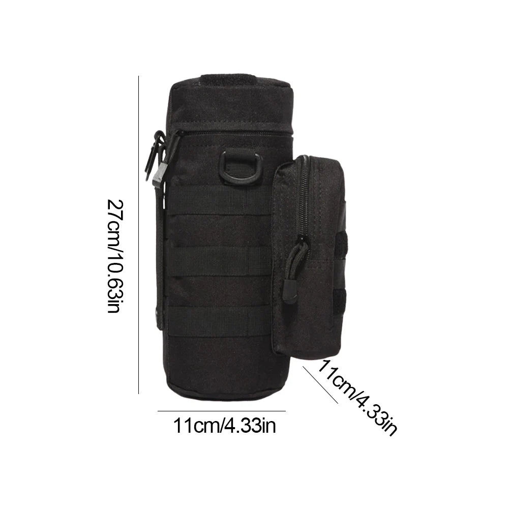 Water Bottle Holder with Phone Pocket Water Bottle Pouch Holder with Adjustable Strap Water Bottle Sling Bag Fits Up To 32 Oz