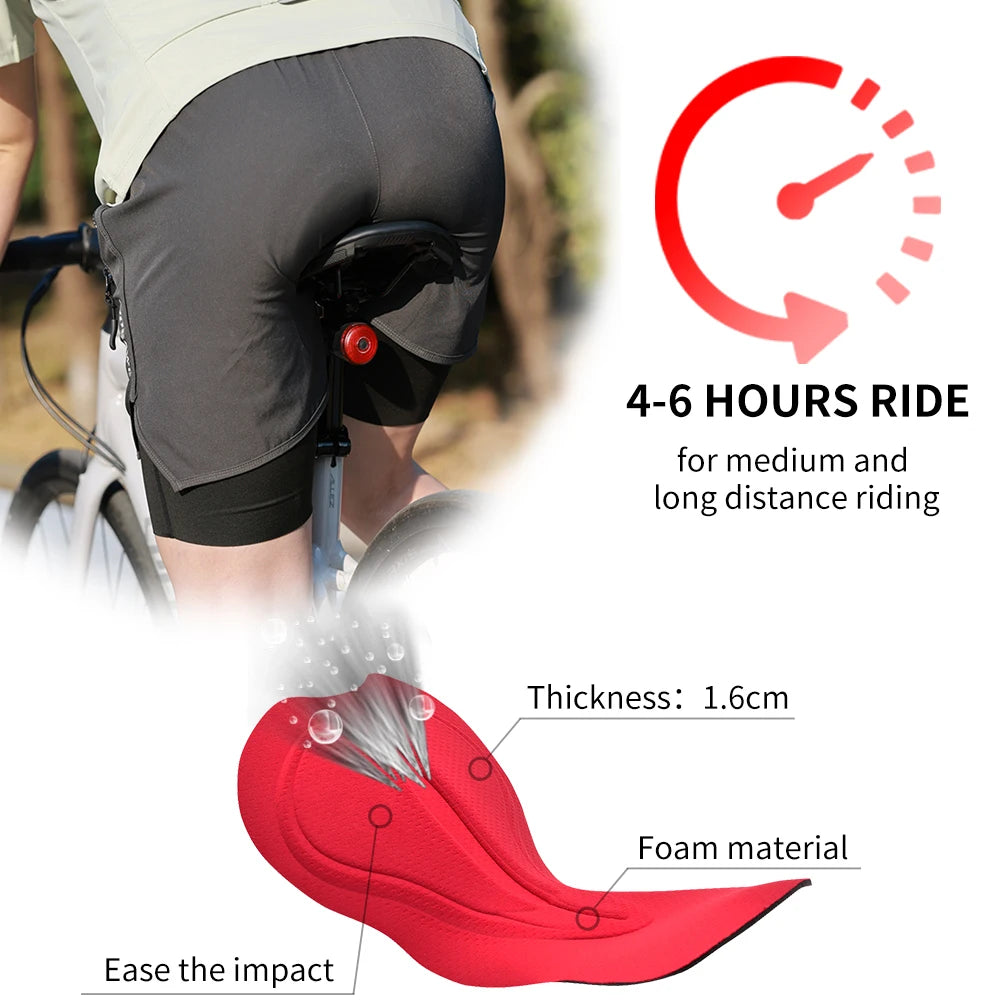 MTB Shorts Summer Men Cycling Shorts 2 in 1 Mountain Bike Padded Shorts Double Layer Downhill Bike Quick Dry Short Pants
