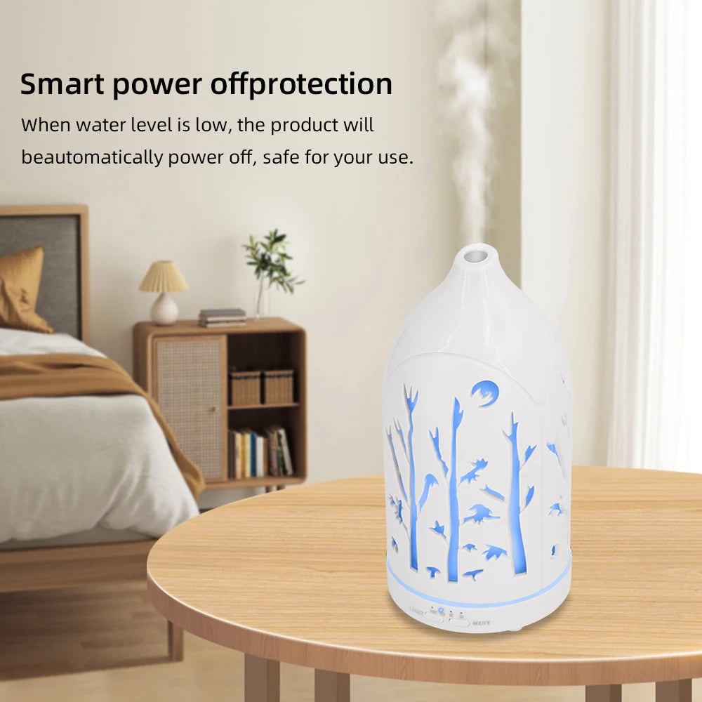 Aromatherapy Diffuser  7 Colors, 3 Oils, Auto-Off & Silent Operation  Perfect for Home & Office