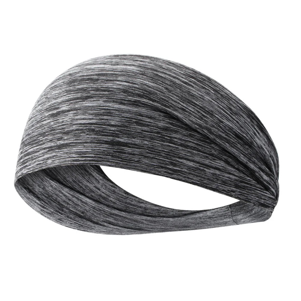 Sweat Absorption Headdress Quick Dry Workout Headband Anti-slip Head Scarf Breathable for Yoga Running Biking