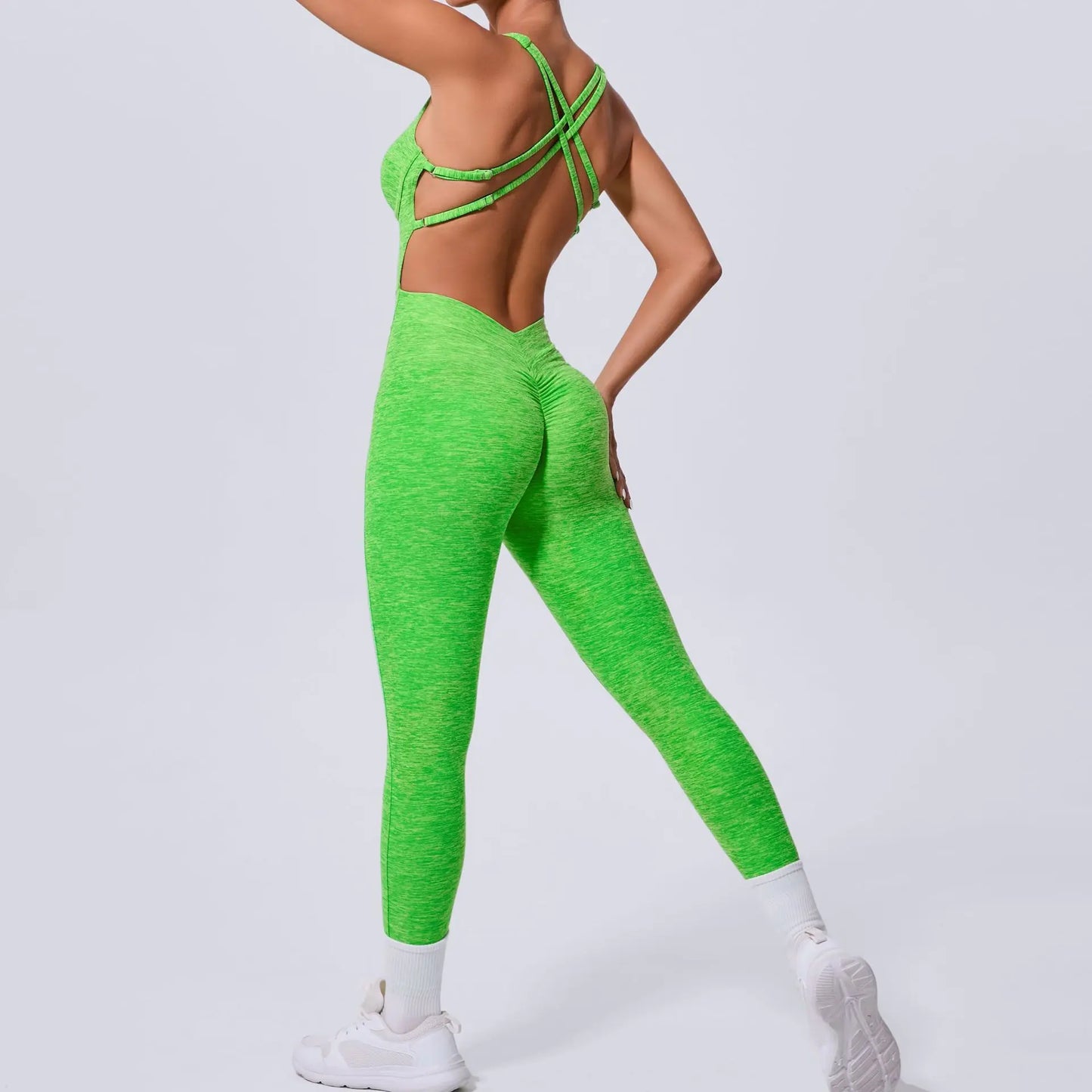 Women Gym Jumpsuit Female Yoga Set Workout One-piece Suit Women Sports Push Up Yoga Clothes Backless Activewear Fitness Set