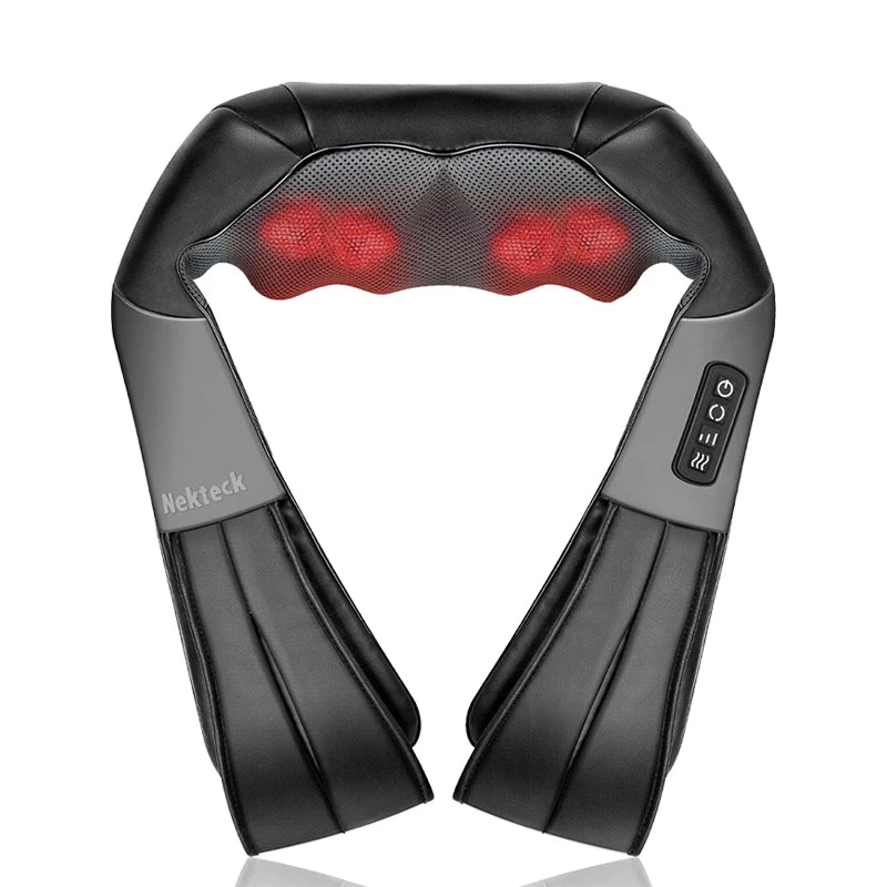 Shiatsu Shoulder and Neck Massager Electric Deep Tissue Kneading Full Body Massage to Legs Muscles Back Massage Shawl