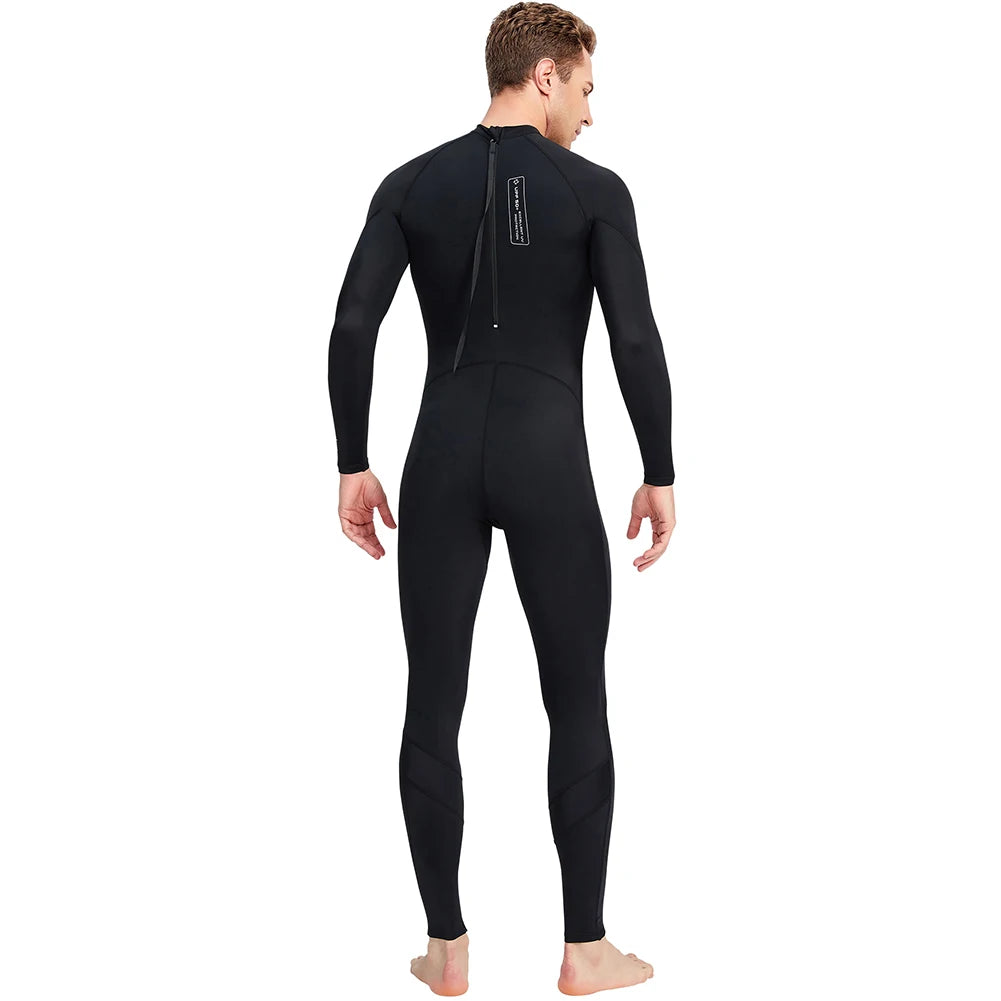 Men Diving Skin Clothes with Zipper Sunscreen Snorkeling Surfing Swimsuit Elastic Anti-scratch Breathable Water Sports Equipment