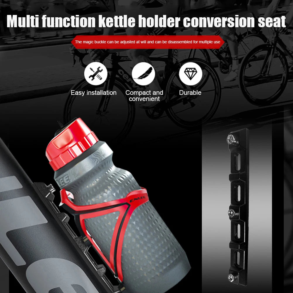 Lightweight Bicycle Kettle Extension Holder Mount Adjustable Bicycle Bottle Holder Mount Adapter Non-slip for Brompton