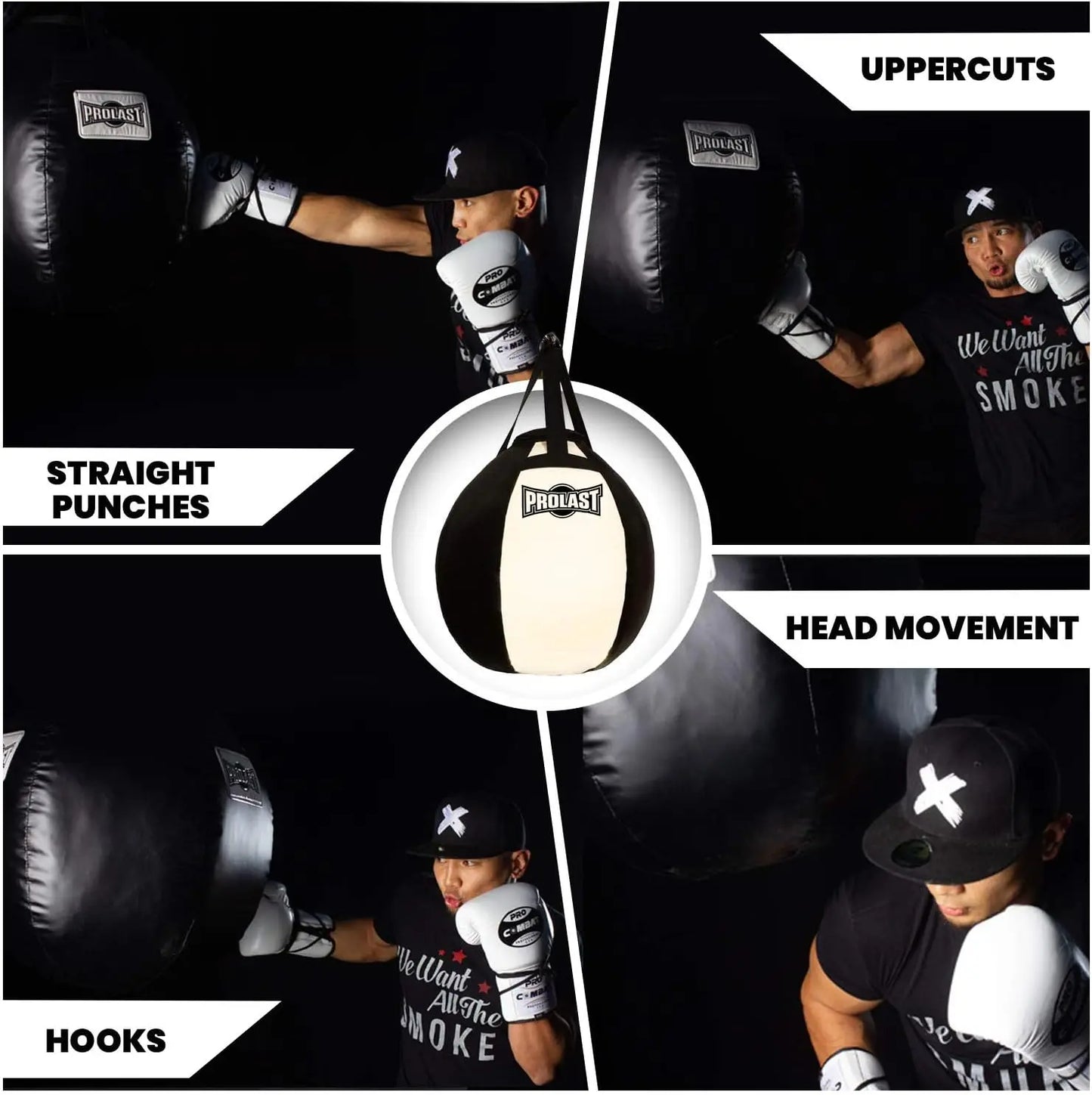 Wrecking Ball Heavy Bag Body Snatcher Professional Boxing Training Muay Thai MMA Specialty Punching Bag (Filled)