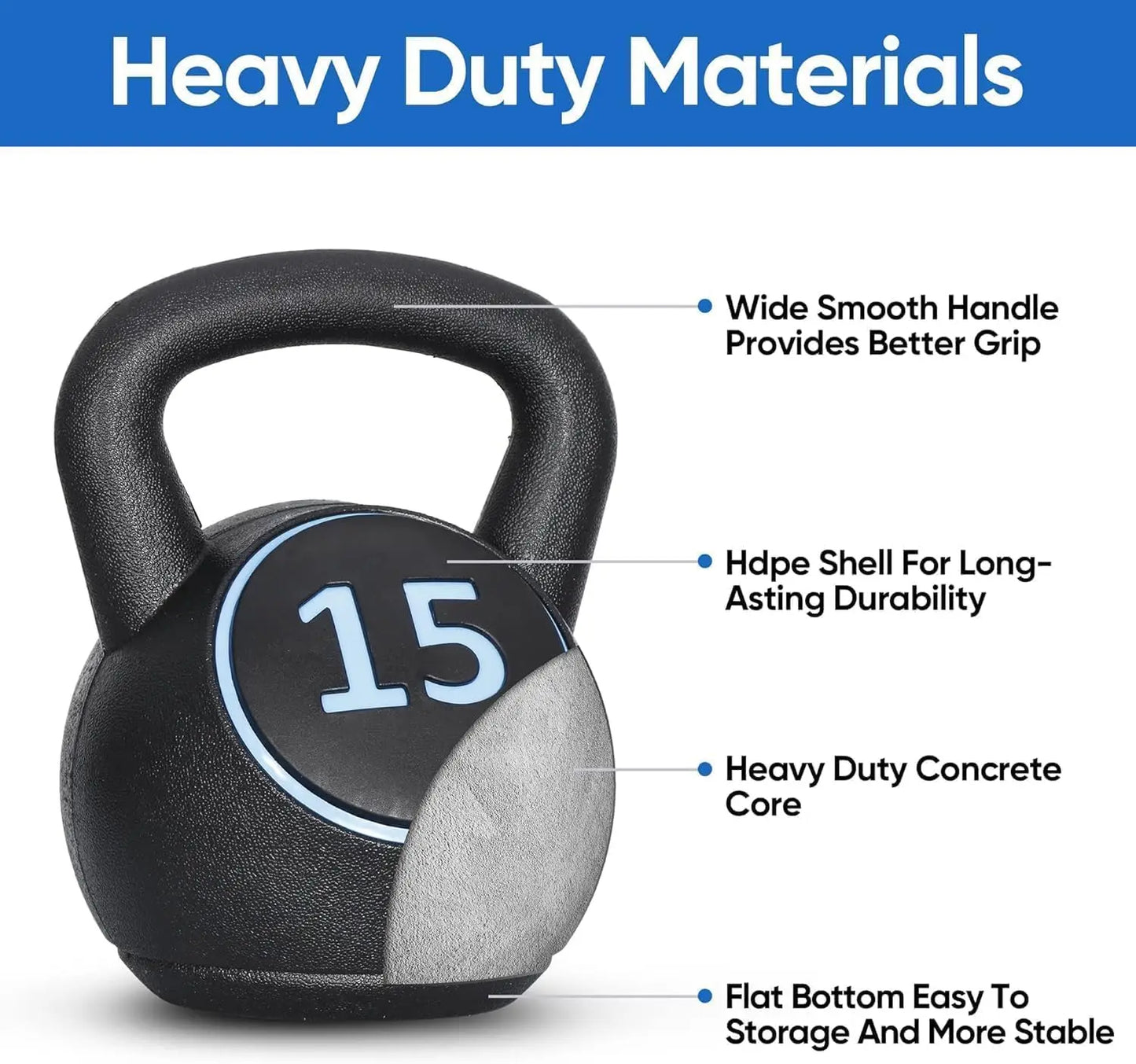 Kettlebell Sets, 4-Piece Kettlebells 5lb, 10lb, 15lb, 20 lb, Kettle Bell Weights for Dumbbel Weights Exercise, Strength Straingi