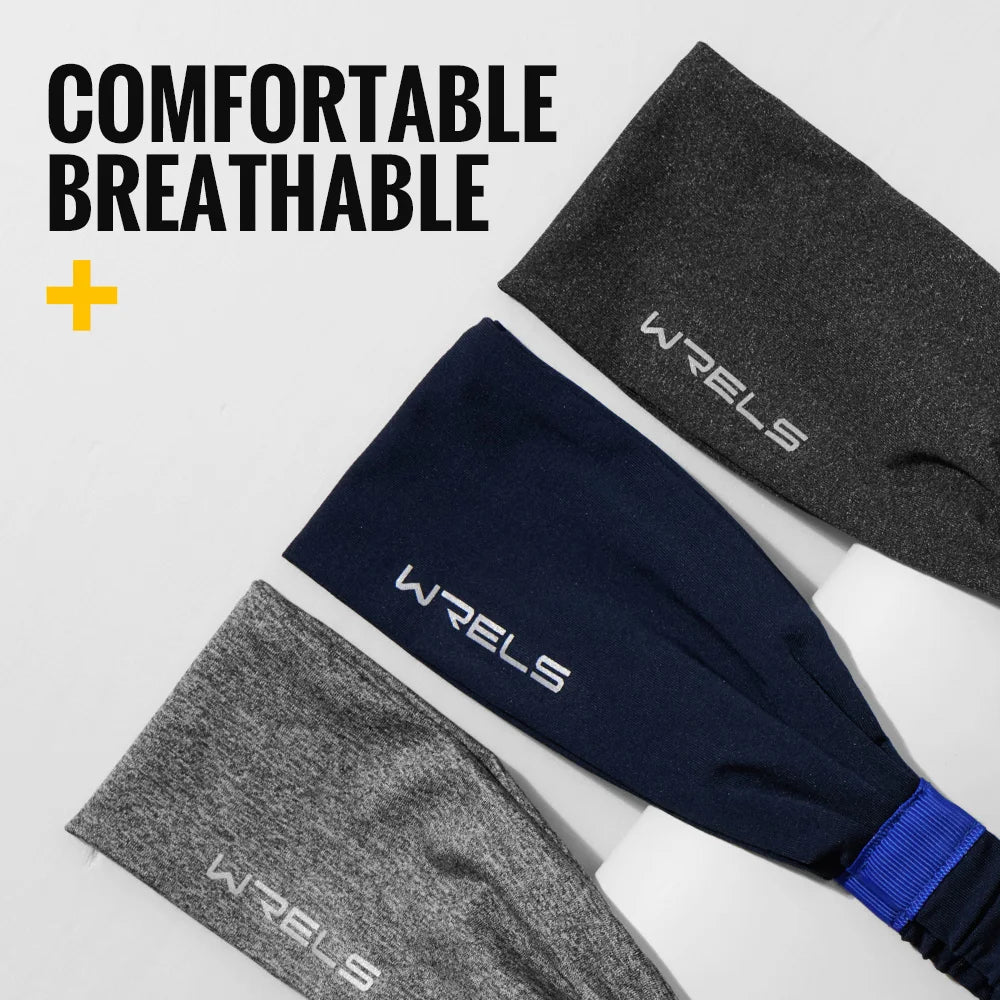 Sports Headbands Moisture Wicking Sweatbands for Running Breathable Headbands Elastic Non Slip Hairband for Women and Men