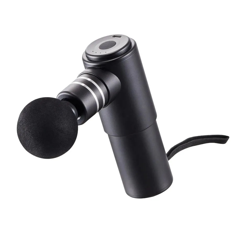 Massage Gun Deep Tissue Percussion Mini Muscle Massage Gun for Athletes - with 4 Speed Levels and 4 Massage s 12V 2500mAh Batt