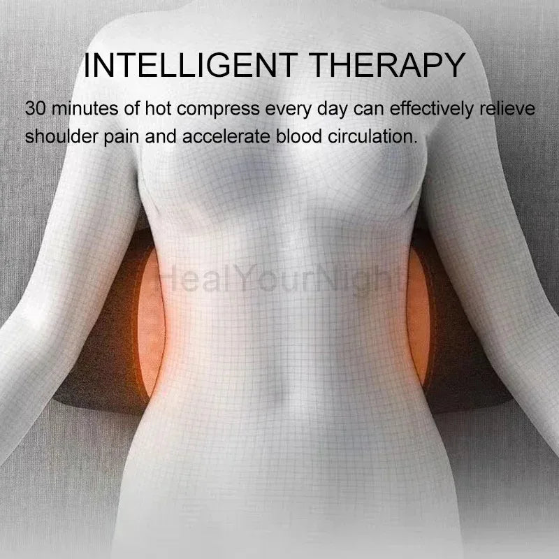 Waist Pillow Back Massage Protection Pad Massage Lying Flat Waist Relief Waist Support Heating Vibrating Back Massager