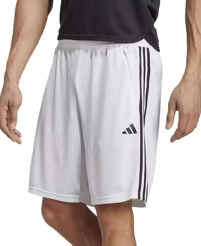 Men's 10 Inch Classic Fit 3-Stripes Breathable  Training Shorts Sportswear Accessories